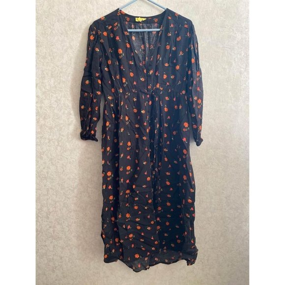 Urban Gypsy women’s small black floral dress - Picture 2 of 7